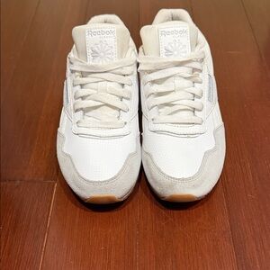 Reebok White and Gray Sneakers